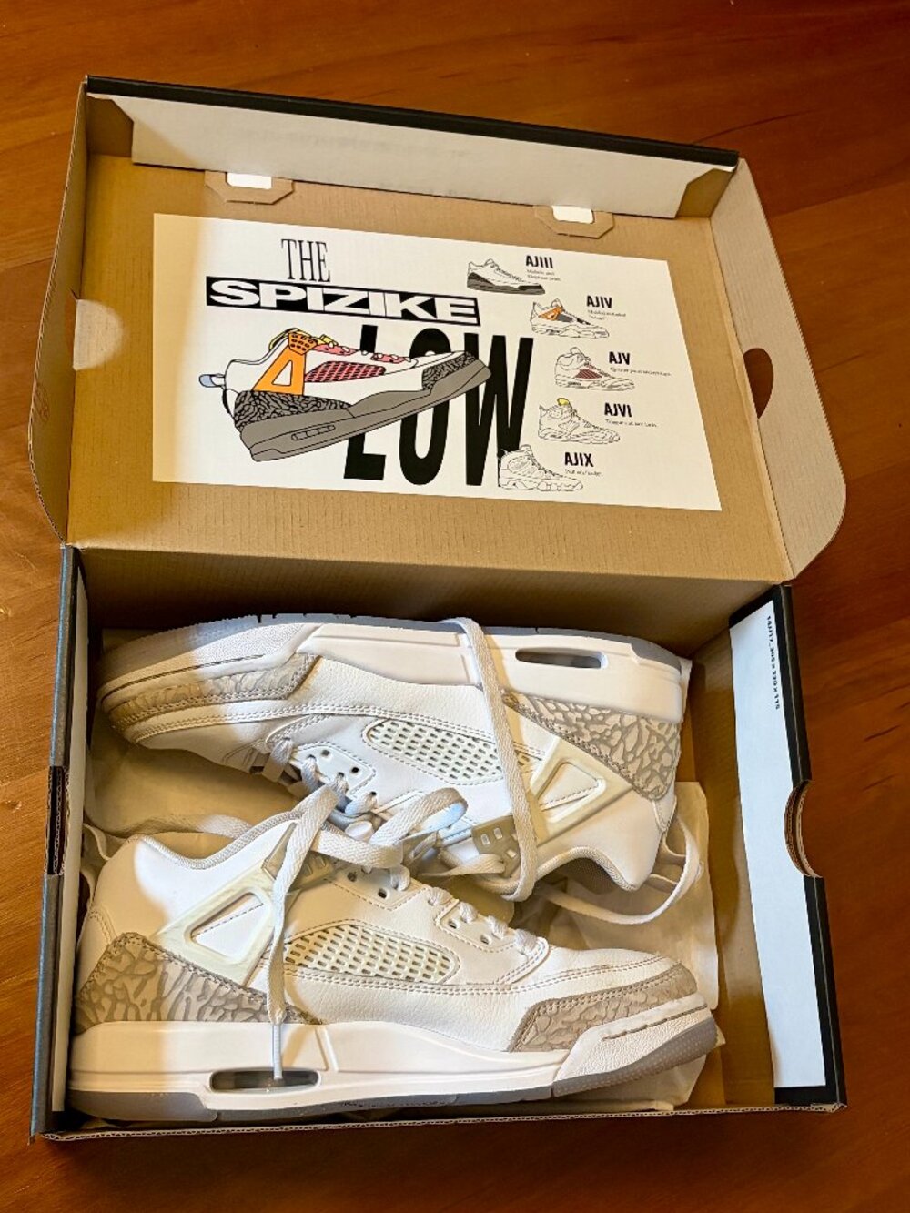 Nike Youth Jordan Spizike Low (GS) White/Neutral Grey FD3950-103